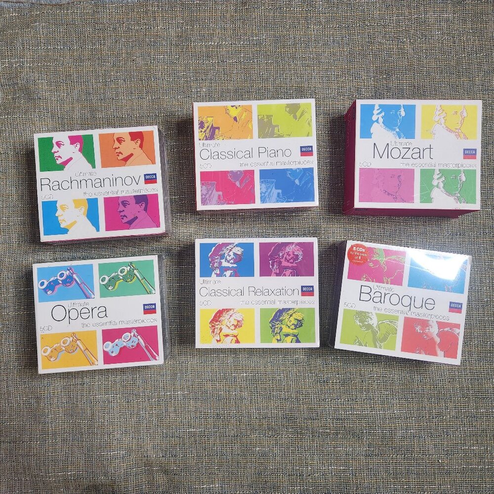 DECCA Ultimate Classical Music 6 LOT CD Set 5 CDS Rachmaninov Piano Opera
